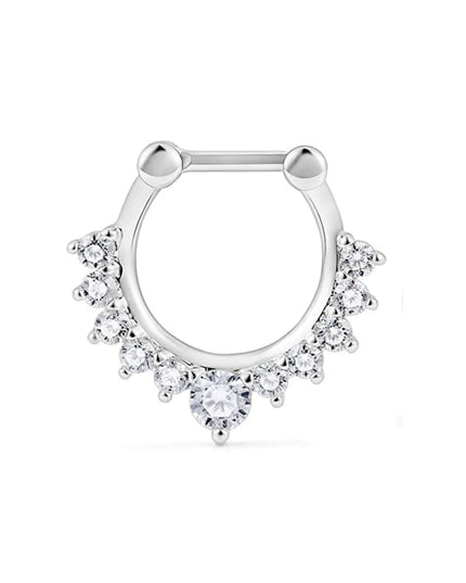 WKOUD 1Pcs Septum Rings Hoop Nose Ring Horseshoe Stainless Steel Cartilage Earrings Hoop Helix Tragus Septum Piercing Jewerly