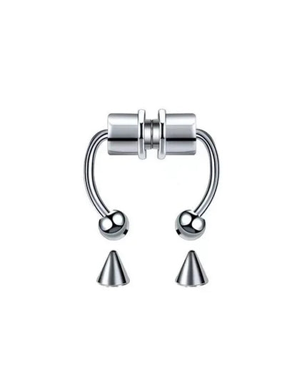 Stainless Steel Magnet Nose Ring Fake Piercing Horseshoe Rings Nose Clip Non-pierced Nose Hoop Fashion Women Men Body Jewelry