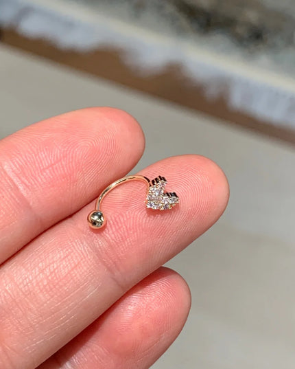 1-piece set of light luxury retro style love arrow geometric C-shaped puncture nose ring women's screw buckle nose ring new styl