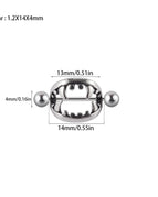 1PC 2 / Nipple Rings / body|Geometric