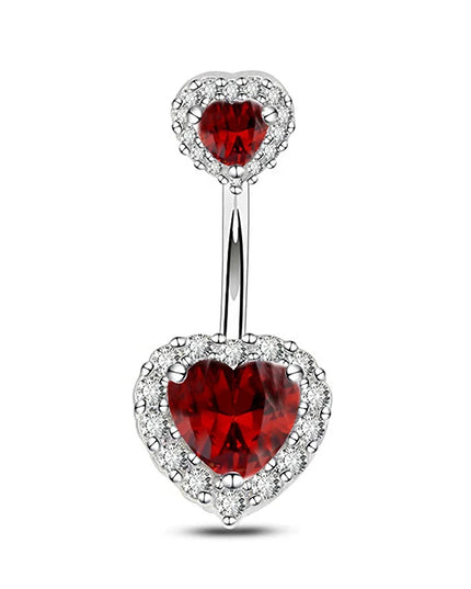 1Pcs Heart Belly Button Rings Pink 14G Women Fashion Belly Ring Dangle Cz Butterfly Punk Spider Navel Piercing Barbell Pircing