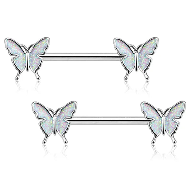 Pink Heart Nipple Piercing Barbell Set Shiny Crystal Nipple Rings Bulk For Women Flower Nippel Jewelry Pack Piercing Teton Lots