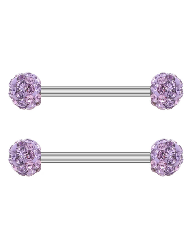 A Pair Cute Heart Dangled Nipple Piercings Barbell for Women Pink Color Moon Butterfly Shaped Sexy Nipple Rings Shield Bar Sets