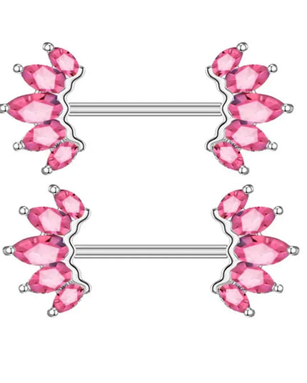 1Pair Stainless Steel Pink Nipple Piercing Jewelry Heart Wings Niplple Barbell Moon Devil Nipple Rings Body Piercing Pezon Mujer