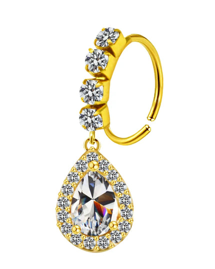 Nose Piercing Nose Ring Stainless Steel Colorful Nose Ring Dangle Nose Rings Piercing Jewelry For Women