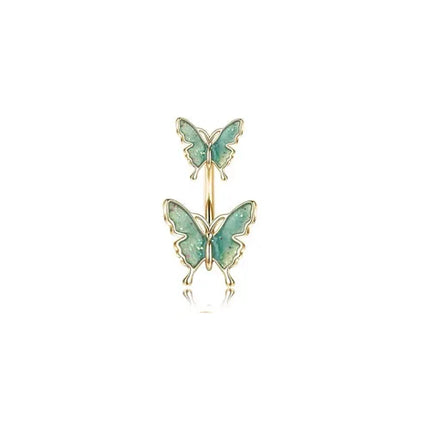 Bobisty Navel Rings for Women Navel Stainless Steel Snake Evil Eye Heart CZ Belly Button Navel Rings Belly Piercing Jewelry