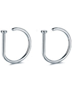 2pcs-Siliver / 20G(0.8mm-Dia.8mm)