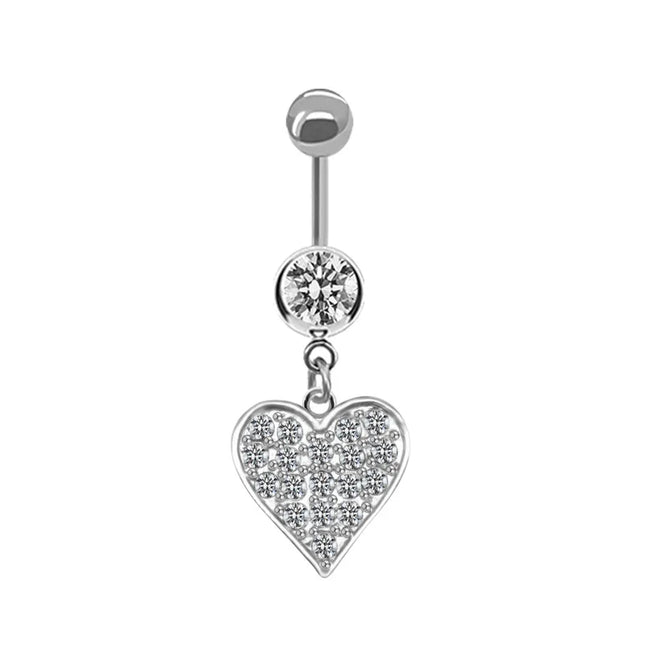 Belly Button Ring For Women Trendy Pink Butterfly Cute Cat Design Sexy Fashion Navel Rings Stainless Steel Piercing Jewelry