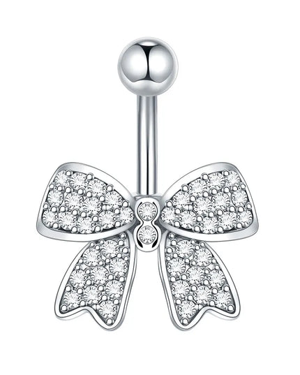  1pc Belly Button Piercing for Women Zircon Moon Butterfly Belly Button Ring Cartilage Navel Earring Jewelry Piercing ombligo