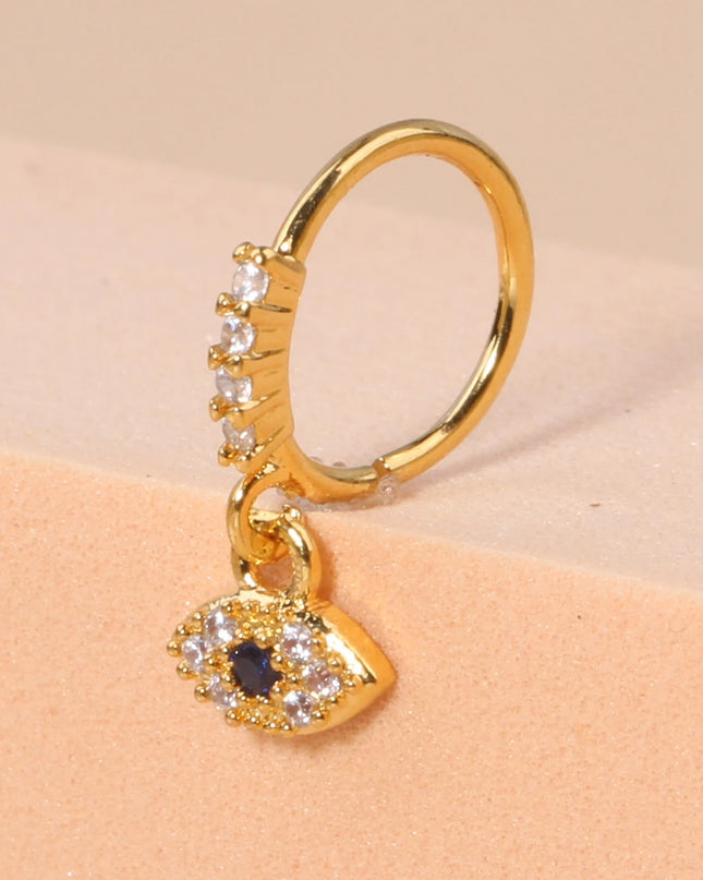 Nose Rings Hoop for Women Men Body Piercing Jewelry Cartilage Earring Nose Dangling CZ Cross Crown Starfish Dangle Nose Ring