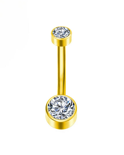 F136 Titanium Belly Button Piercing Hinge Segment External Helix 16G Zircon Piercing navel Women Sexy Body Jewelry Wholesale
