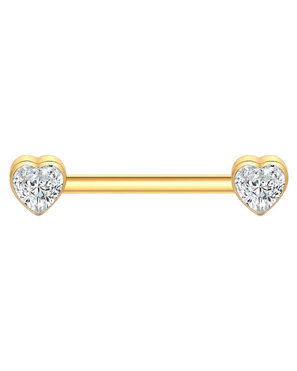 1Pc Titanium Nipple Barbell Piercing Zircon Nipple Ring with Pendant Bar Piercing Internally Threaded Women Body Accessaries