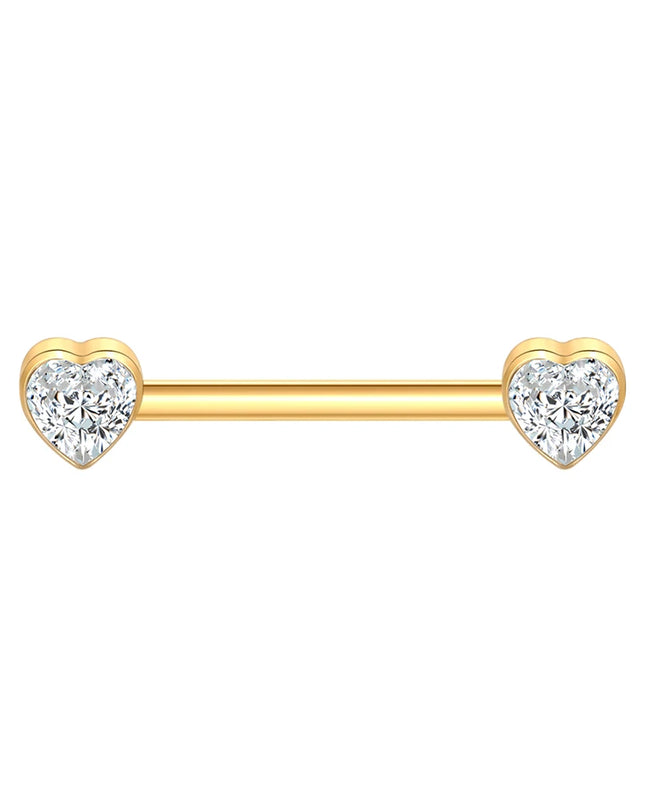 1Pc Titanium Nipple Barbell Piercing Zircon Nipple Ring with Pendant Bar Piercing Internally Threaded Women Body Accessaries