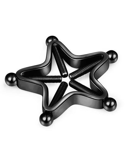 ● 1Pc Stainless Steel Adjustable Nipple Rings For Women, Star Shaped Clip On Nipple Ring Fake Nipple Piercing Jewelry