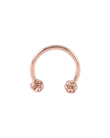 Nose Cuff Party Men Earrings Gifts Diamond Body Jewelry Stainless Steel Septum Rings Piercing Nose Ring