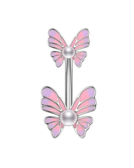Steel Belly Button Rings Pink Crystal Piercing Navel Heart Style Navel Piercing Earring Belly Piercing Sexy Body Jewelry Ombligo
