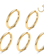 5PCS-Gold / 20G(0.8mm-Dia.6mm)