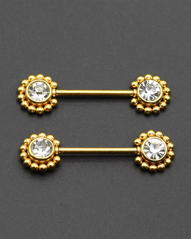1 Pair 16G 1.2x14mm Plug-in Stainless Steel Barbell Piercing Sexy Women Nipple Piercing Jewelry Unthreaded Nipple Rings No Screw