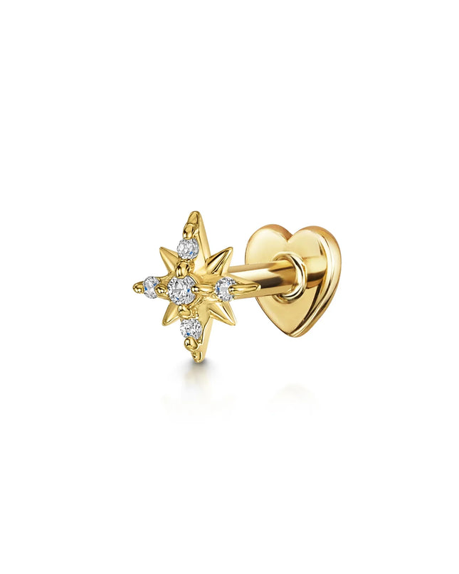 AIDE Heart Round Ball Flat Helix Piercing Earring 925 Sterling Silver Ear Studs Geometric Zircon Exquisite Trinket Studs Aretes
