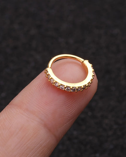 1pc 20G Nose Ring Earrings, Stainless Steel Hypoallergenic Piercing Jewelry, Fashionable Minimalist Retro Chic