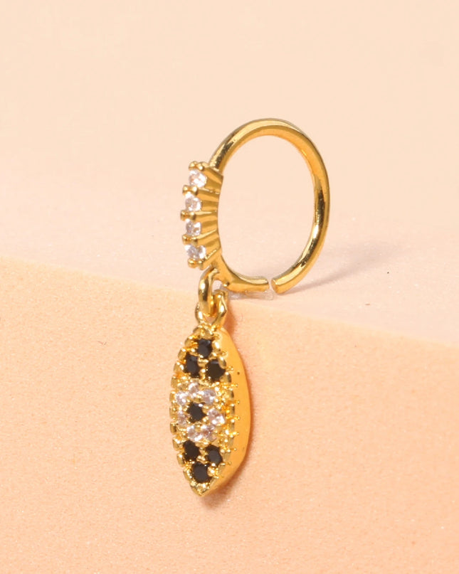 Nose Rings Hoop for Women Men Body Piercing Jewelry Cartilage Earring Nose Dangling CZ Cross Crown Starfish Dangle Nose Ring