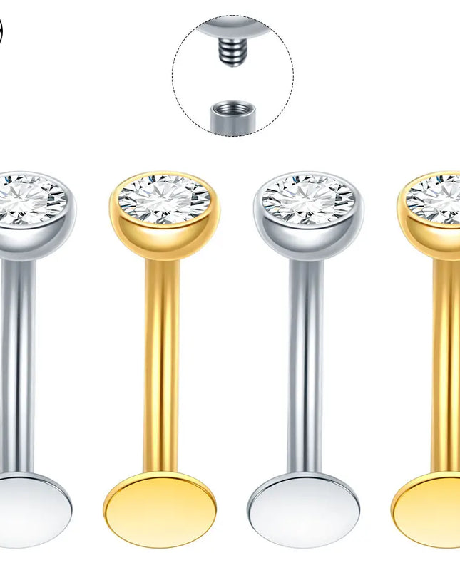 1PC Floating Belly Button Rings Titanium Curved Barbell Navel Piercing 14G 10/12mm Belly Bar Navel Earrings Sexy Jewelry Women
