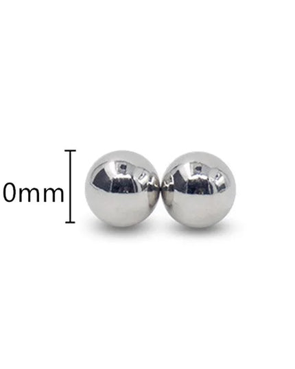 1Pair Ultra Powerful Magnet Nipple Piercing Women Balls Clamps Strong Magnetic Clitoris Bondage Sexy Body Piercing for Couple