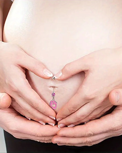 Pregnancy Belly Button Rings Long Bar 38mm Sport Maternity Flexible Bioplast Clear Navel Belly Rings Piercing Retainer Jewelry