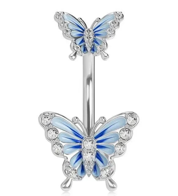 1PCS Bat Belly Button Piercing Jewelry 14G Claw Belly Ring Body Piercing Bee Navel Piercing Heart Belly Bars Piercings Ombligo
