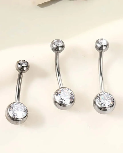 Fashion Titanium Material Belly Button Rings Curved Dangle Design Navel Piercing Belly Rings Body Piercing