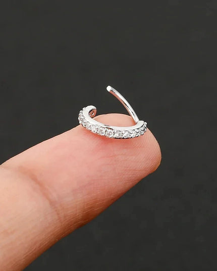 1/2/3pcs Fake Nose Ring For Women Stainless Steel Round Cartilage Tragus Helix Ear Nose Piercing Falso Nariz Body Jewelry