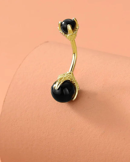 Belly Button Clear Zircon Bezel Piercing Internally Threaded Navel Ring Body Jewelry Belly Ring Gifts