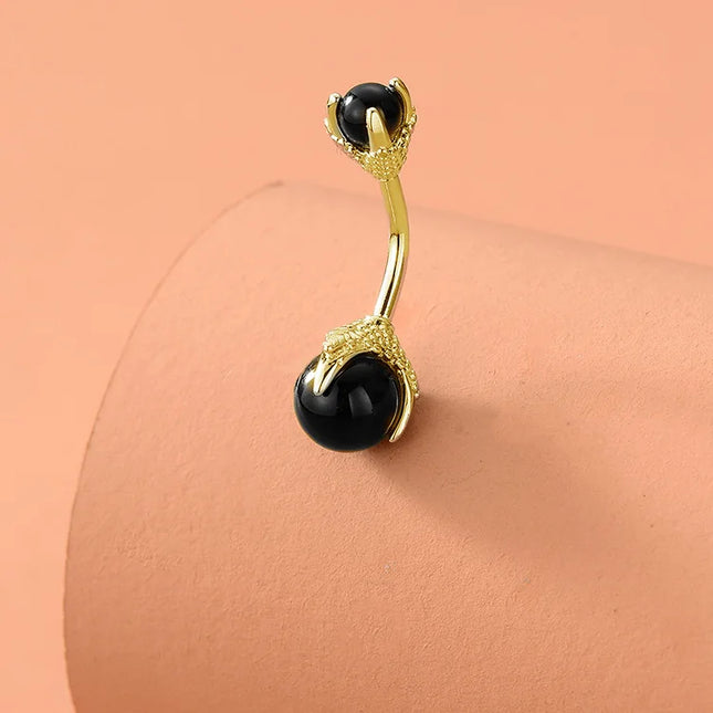 Belly Button Clear Zircon Bezel Piercing Internally Threaded Navel Ring Body Jewelry Belly Ring Gifts