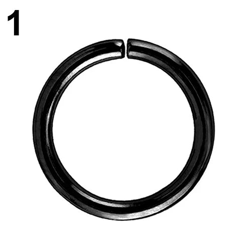 1/2pcs Nose Ring Clips Septum Ring Hoop Cartilage Tragus Helix Small Piercing Nose Rings  For Women Body Jewelry Accessories