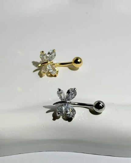 Belly Button Ring Trendy Dragonfly Butterfly Shape Sexy Comfort Fit Navel Piercing Jewelry for Girls Pool Party Beach Trip