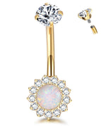 style 2 / Navel & Bell Button Rings / 14G(1.6mm)|body|Curved barbell