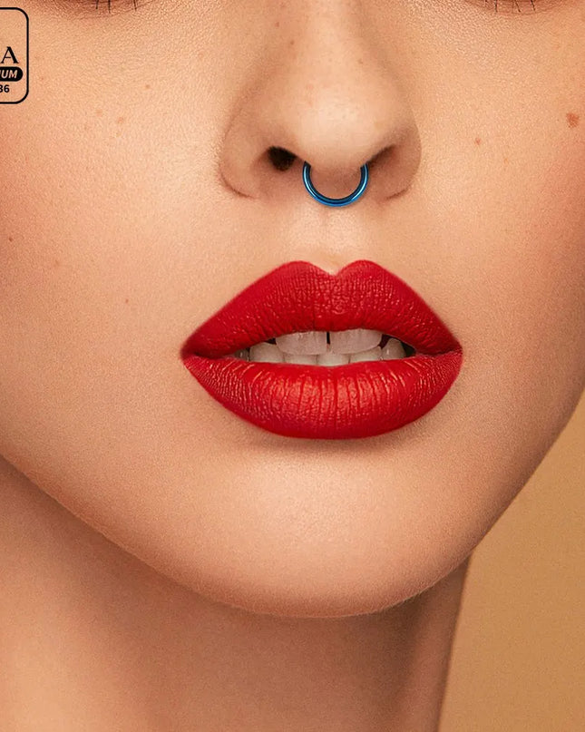 Nose Rings G23 Titanium Lip Ring For Women And Men Piercing Jewelry Hoop Earrings Mixed Color Body Clips Hinged