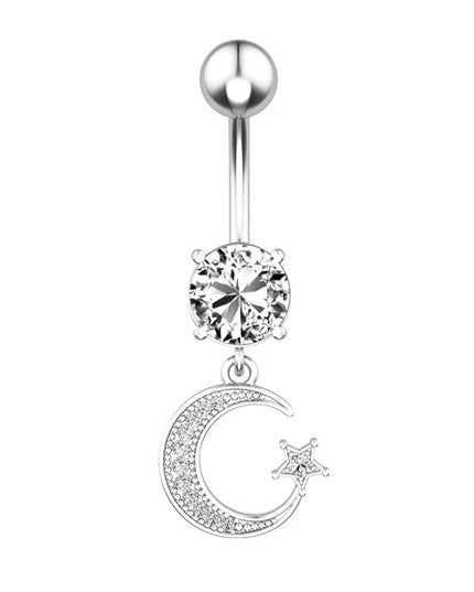 1Pc Surgical Steel Belly Button Ring Navel Nombril Piercing CZ Belly Ring Sexy Women Belly Piercing Body Jewelry Ombligo 14G