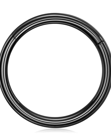 Stainless Steel Hinged Nose Ring Clicker 10G-20G Septum Cartilage Tragus Helix Lip Hoop Piercing Body Jewelry Wholesale