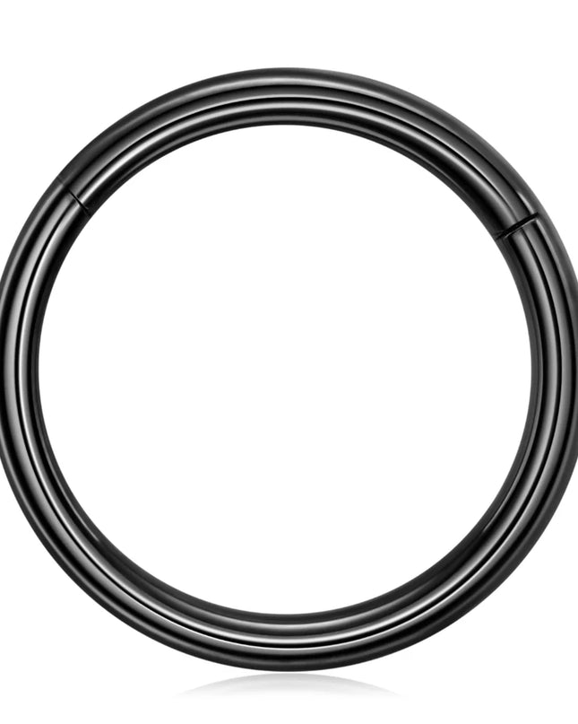 Stainless Steel Hinged Nose Ring Clicker 10G-20G Septum Cartilage Tragus Helix Lip Hoop Piercing Body Jewelry Wholesale