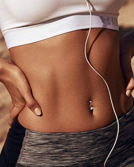 G23 Titanium 14G Belly Button Ring Round Navel CZ Barbell Belly Rings For Women Heart-shaped water droplet Belly Button Rings