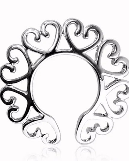Straight Rod Snake Wing Nipple rings Breast Ring Heart Shaped Adjustable Nipple Piercing Human Jewelry