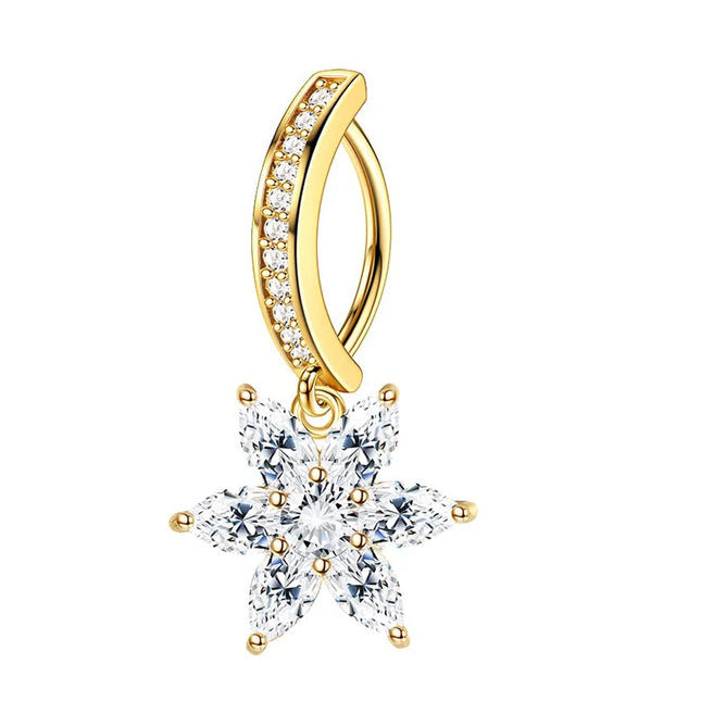 Exquisite Butterfly Belly Button Sexy Body Piercing Jewelry For Women Zircon Navel Barbell Fashion Belly Rings Gifts