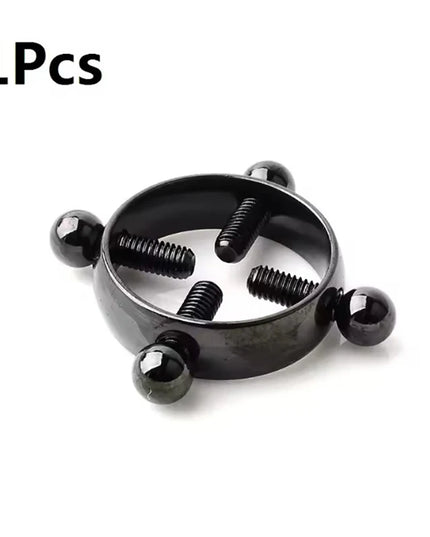 1Pc Stainless Steel Adjustable Nipple Ring For Women, Various Colors Clip On Nipple Rings Fake Nipple Piercing Jewelry.