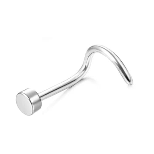 Bobisty 1Pc Nose Rings for Women Men Surgical Stainless Steel Retainer Clear Nose Rings Hoops Cartilage Tragus Piercing Jewelry