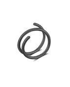 Hoop / Black-1PC / Ears|0.8x8mm|Nose Rings & Studs