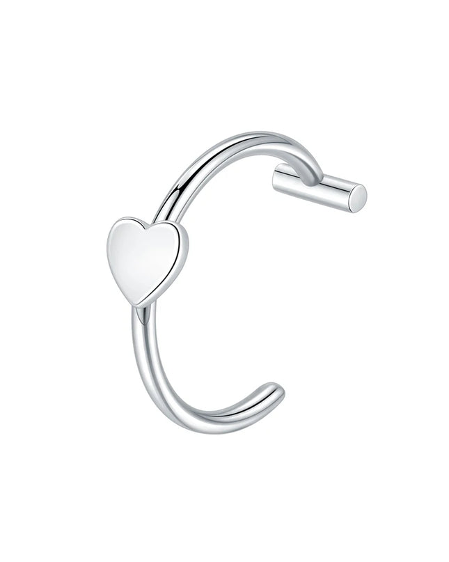 1PC Stainless Steel Fake Nose Ring Hoop Septum Rings Non-Pierced C Clip Lip Ring Earring Fake Nose Piercings Women Body Jewelry
