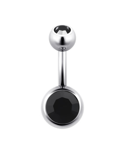 ASTM F136 Titanium Belly Button Ring 14G CZ Navel Barbell Body Jewelry 6/8/10/12mm Hypoallergenic 1Pc