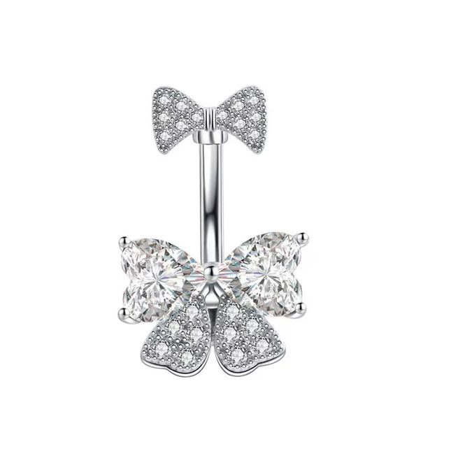 Sexy Piercing Navel Nail Body Jewelry For Women Girls Personalized Simple Cross Pendant Belly Button Rings Gifts