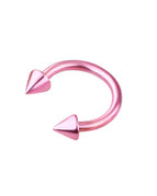 8X Pink / Nose Rings & Studs / Face|C-shaped and spiral